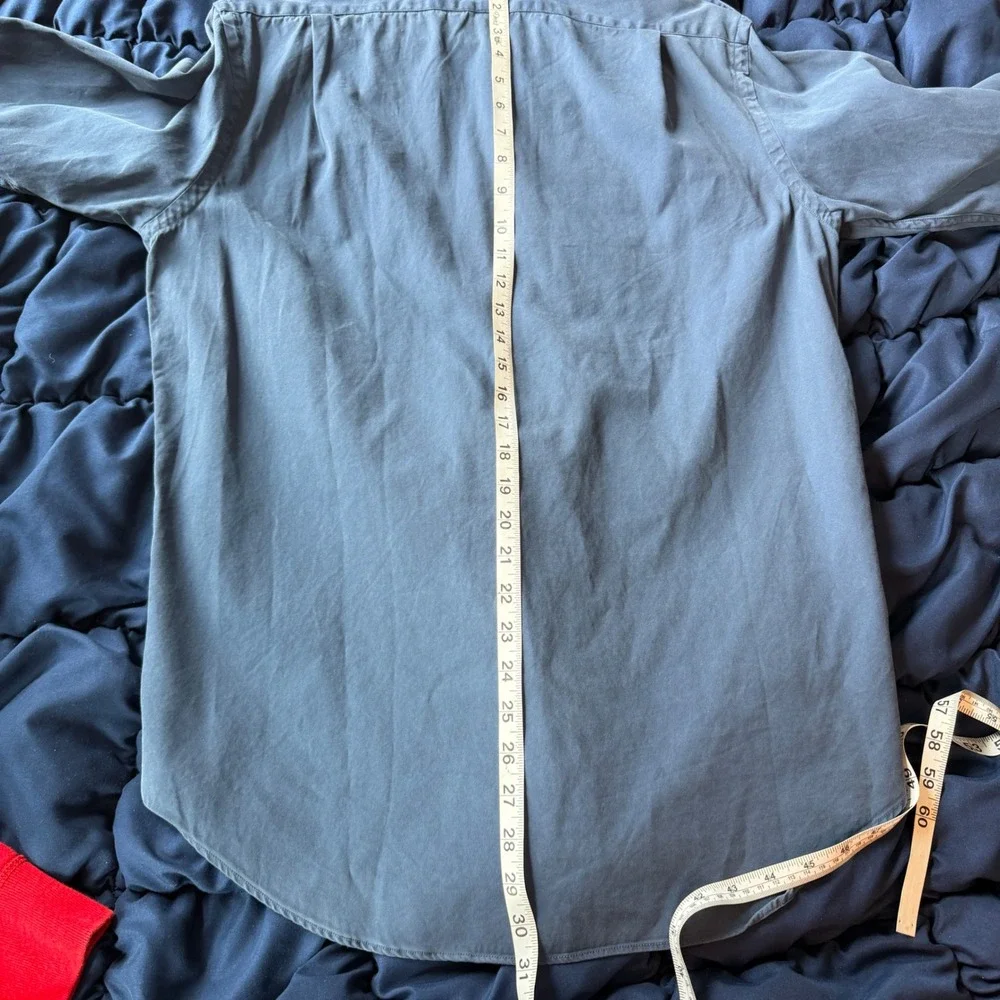 Polo Ralph Lauren Iconic Chino Military Safari Shirt Navy Blue Mens Medium NWT